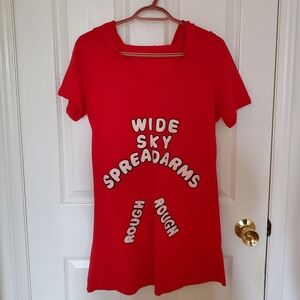 Red Graphic Short Sleeve Tee